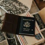 photo of United States of America Passport on white box